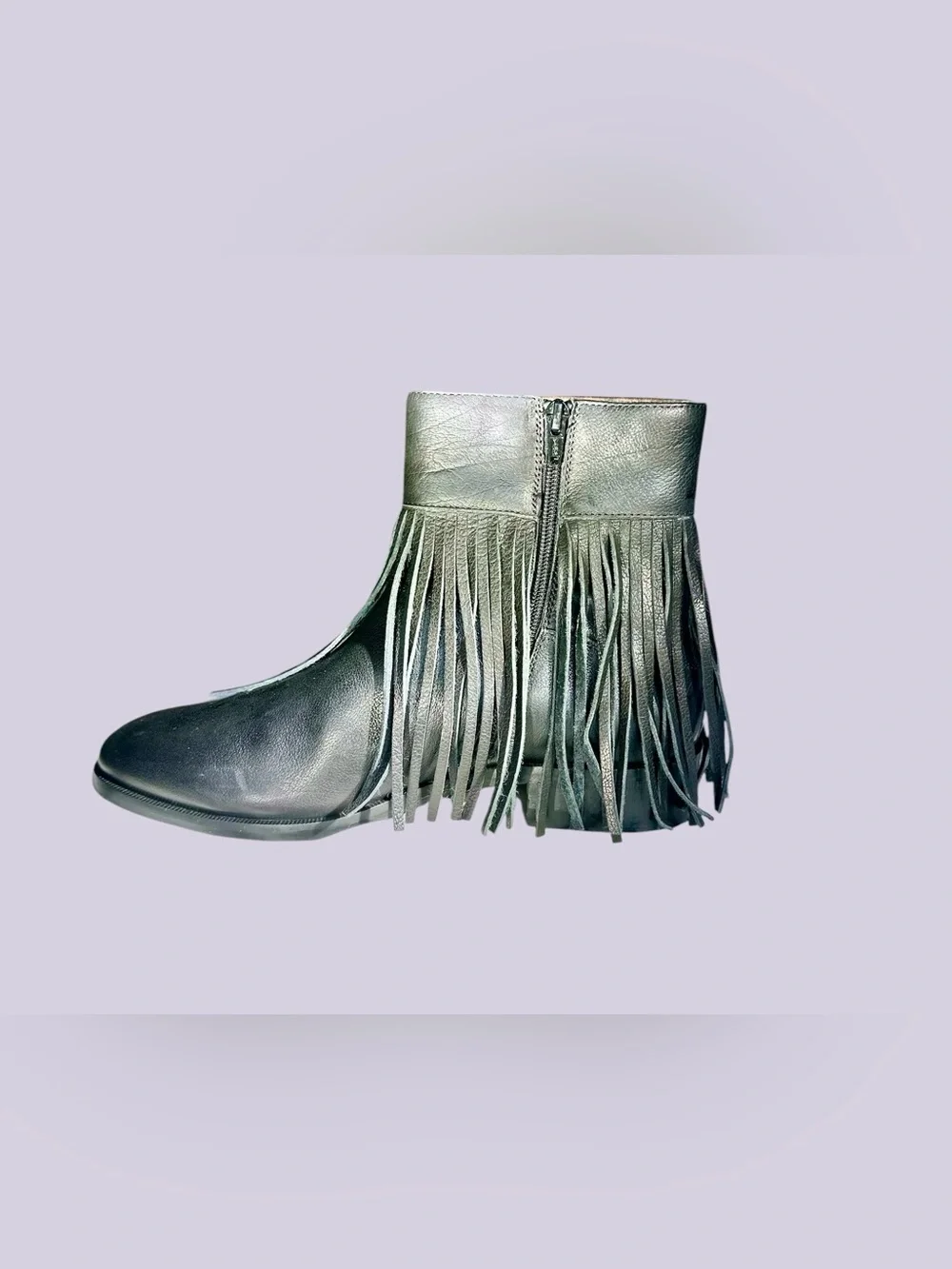 Valentino Garavani Men’s Logo Embellished Fringed Leather Chelsea Boots